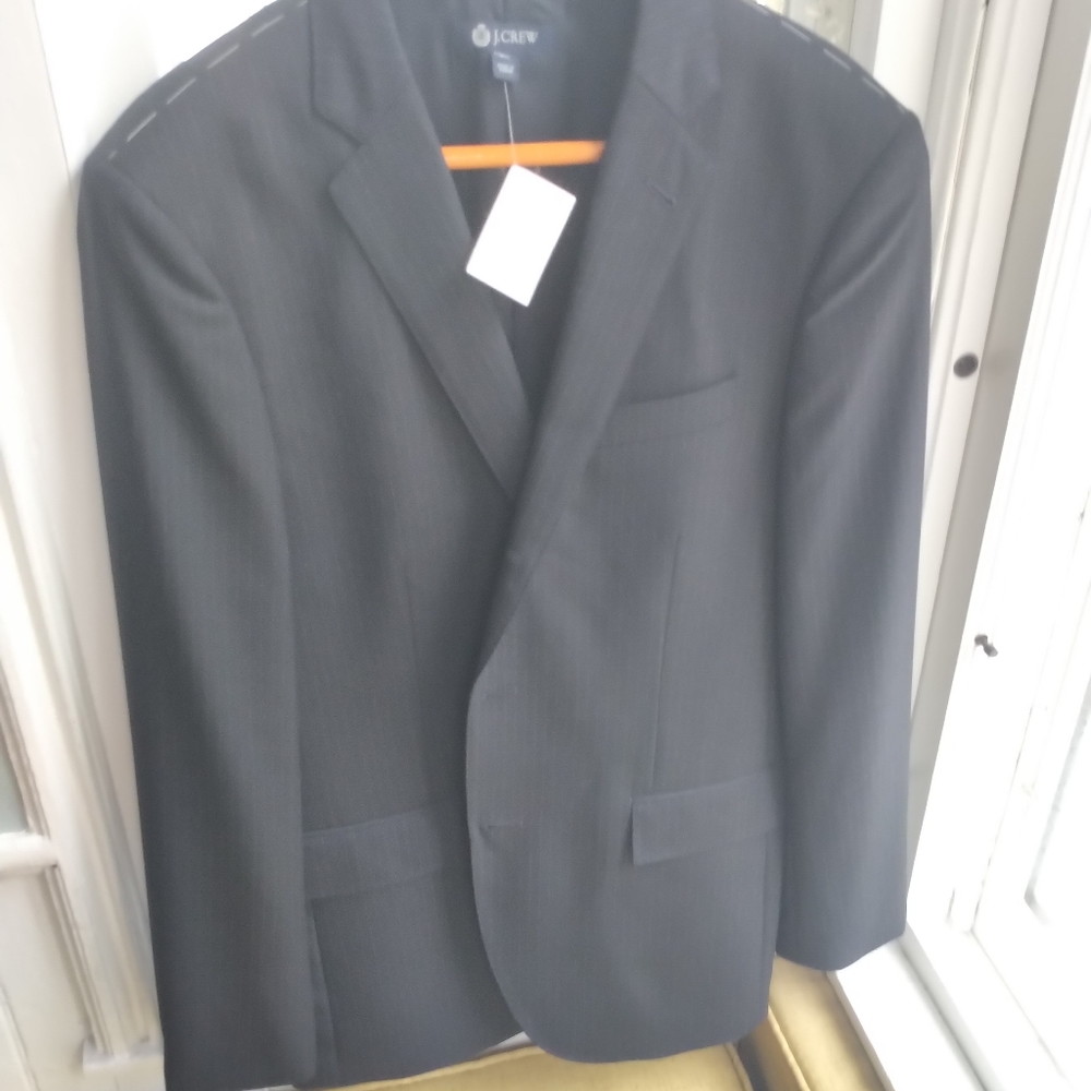 J.Crew rare Navy pinstripe ludlow suit blazer 40R NEW UNWORN